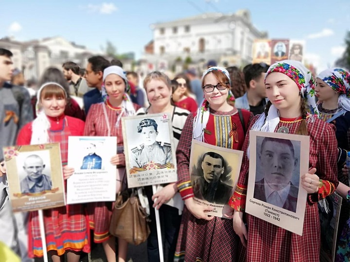 Национальные активисты приняли участие в "Бессмертном полку"