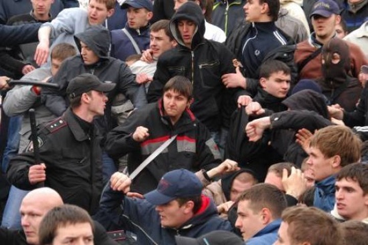 На юге Москвы подрались чеченцы, русские и азербайджанцы
