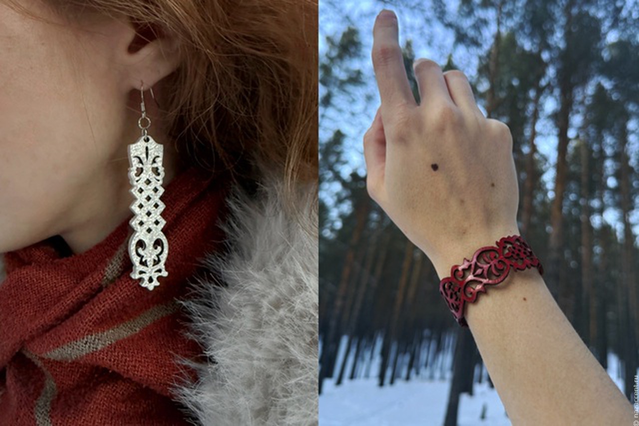 Серьги с наличниками