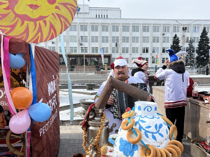 Масленица в Туве - Национальный акцент