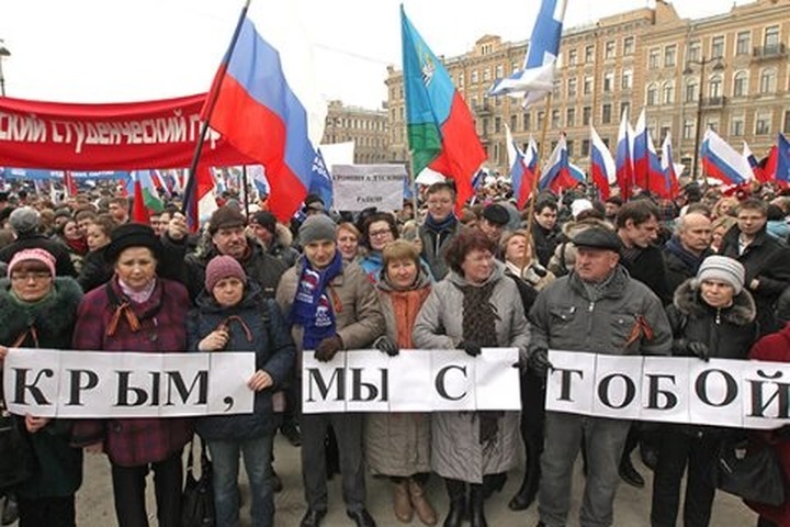 Националисты Челябинска назвали городскую акцию в поддержку Крыма "лицемерием"
