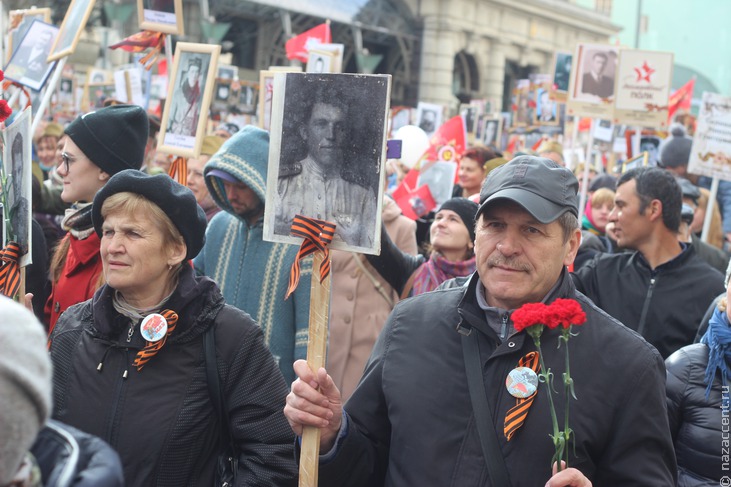 Бессмертный полк-2017 в Москве - Национальный акцент