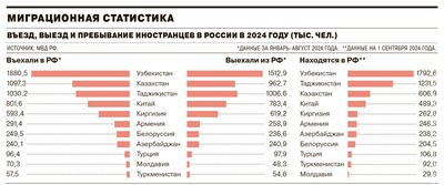 В МВД назвали реальное количество мигрантов в России  - легальных и нелегальных