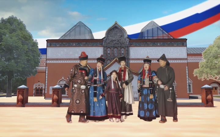 Представители разных народов России спели гимн РФ