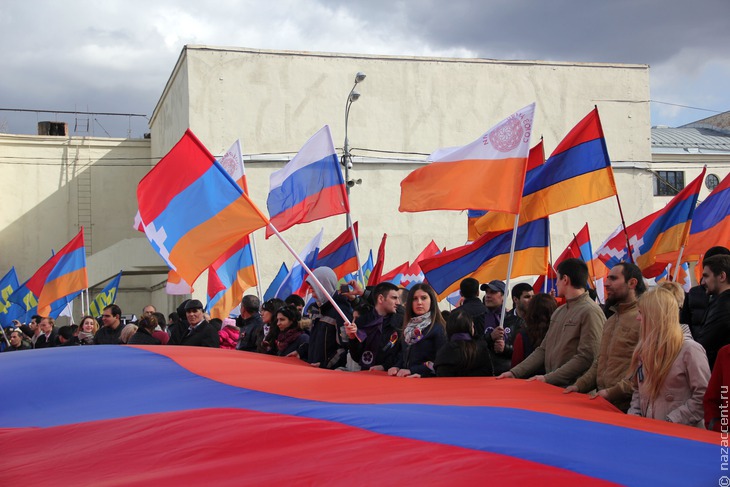 Митинг, посвященный 100-летию геноцида армян - Национальный акцент