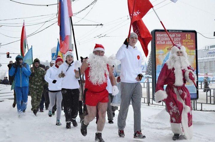Россияне 1 января нового года выйдут на "Русские пробежки"