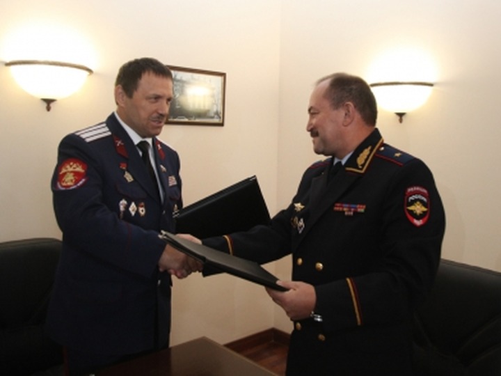 Полиция Тульской области договорилась о сотрудничестве с казаками
