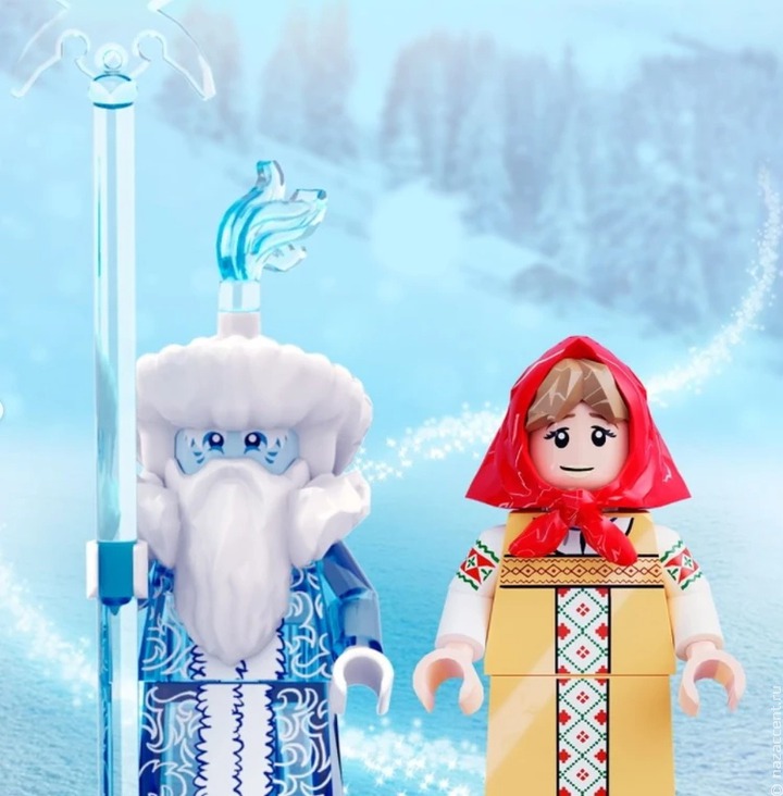 Художник сделал концепт конструктора Lego по мотивам сказки "Морозко"