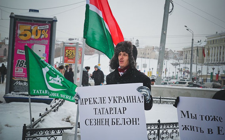 Татарские националисты поддержали митингующих на Евромайдане
