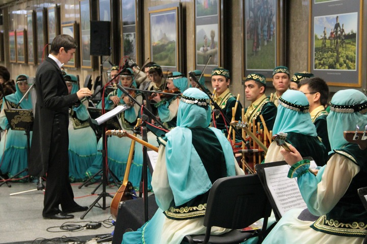 Концерт башкирской этномузыки прошел в московском метро