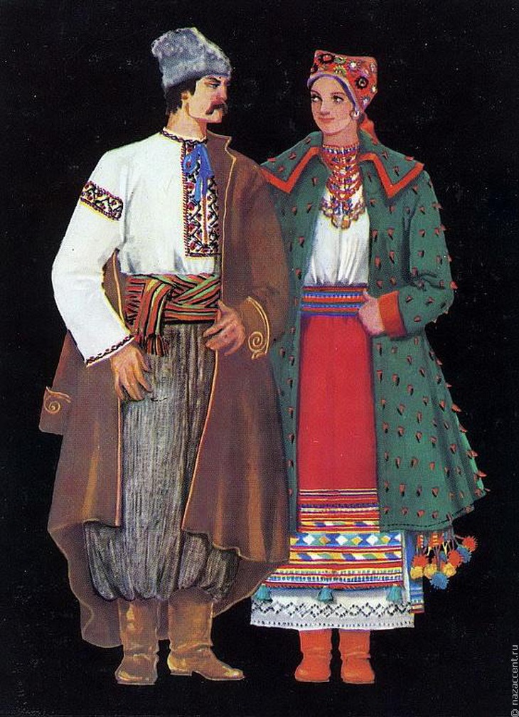 Национальный украинский костюм мужской и женский