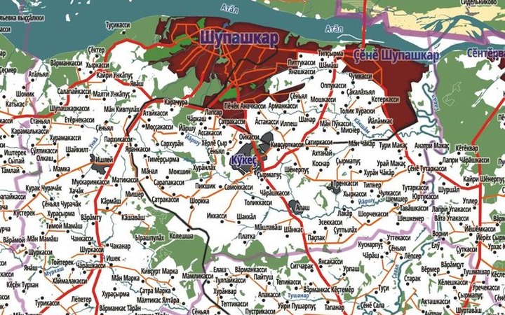 В чувашской библиотеке презентовали карту республики на родном языке