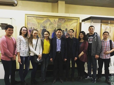 Студенты этношколы встретились с аксакалом бурятской журналистики