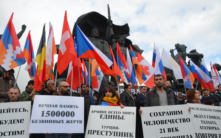 Митинг в память о жертвах геноцида армян