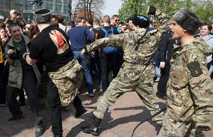 Совет по правам человека заинтересовался действиями казаков на оппозиционной акции