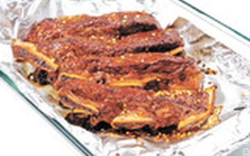 Рёбрышки с имбирём по-корейски