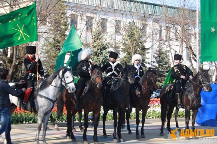 Черкесских конников не пустили на шествие в Майкопе