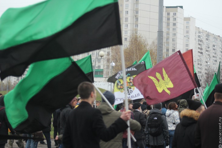 Русский марш-2019 в Люблино - Национальный акцент