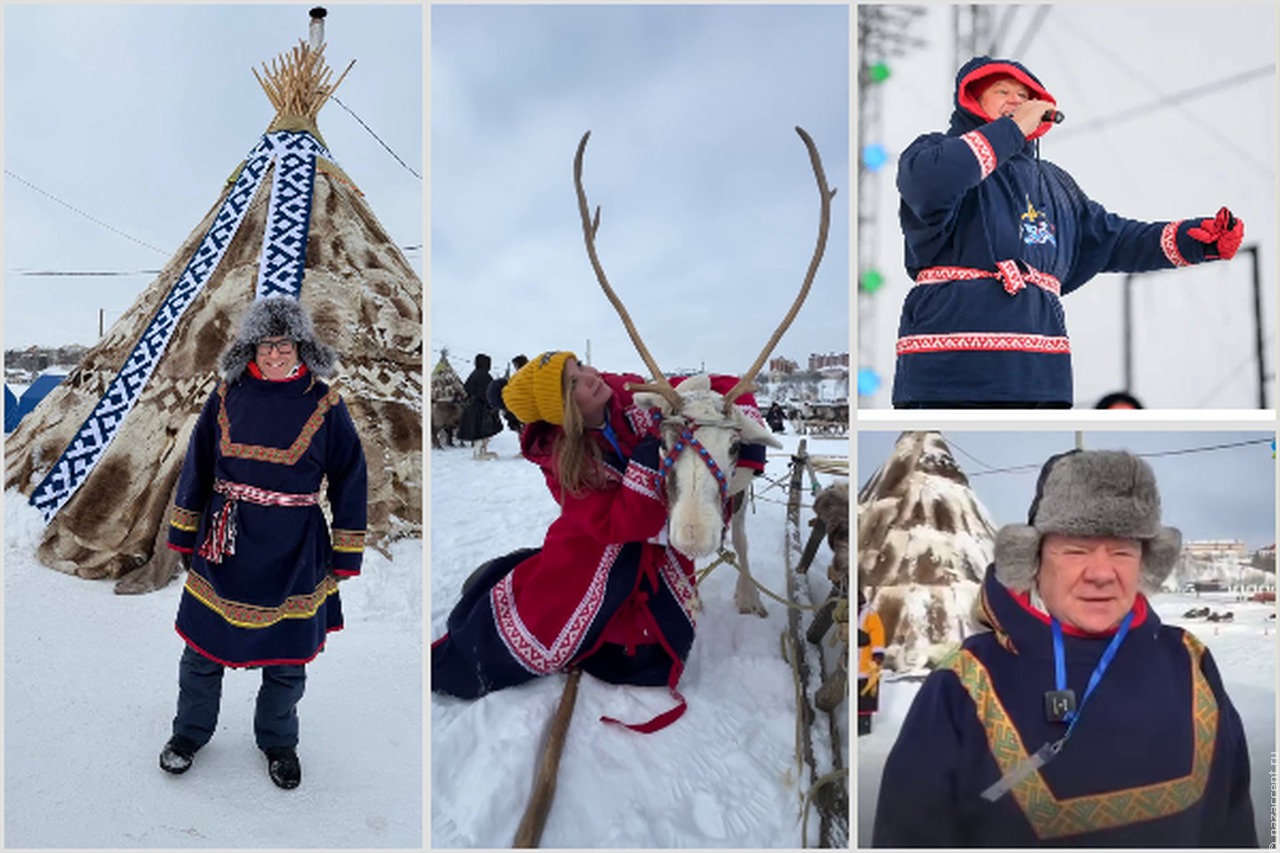 Андрей Малахов, Игорь Бутман и Дмитрий Губерниев приняли участие в Дне оленевода на Ямале