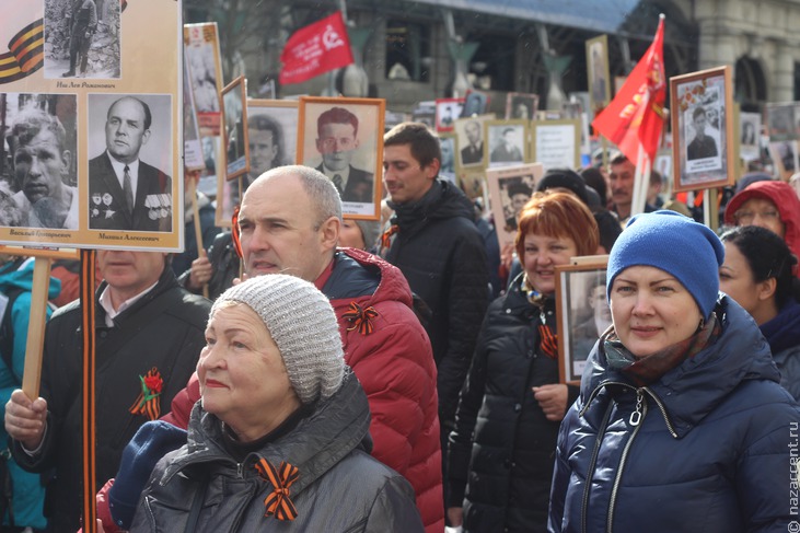 Бессмертный полк-2017 в Москве - Национальный акцент