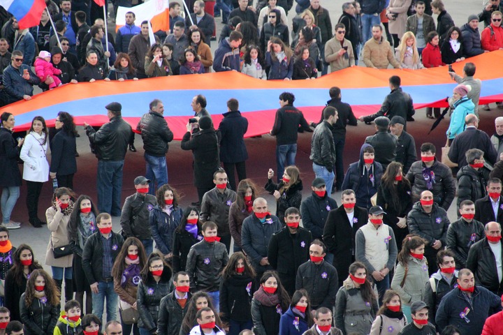 В Москве несколько тысяч человек вспомнили геноцид армян