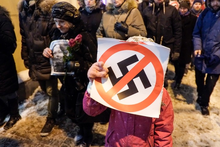 В московском шествии антифашистов приняли участие около 450 человек