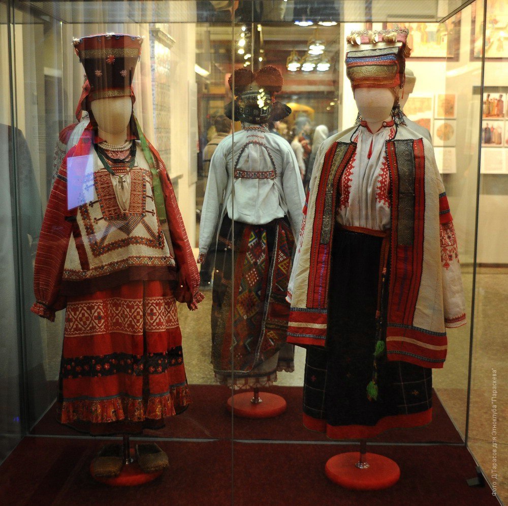 Старинная одежда в музее